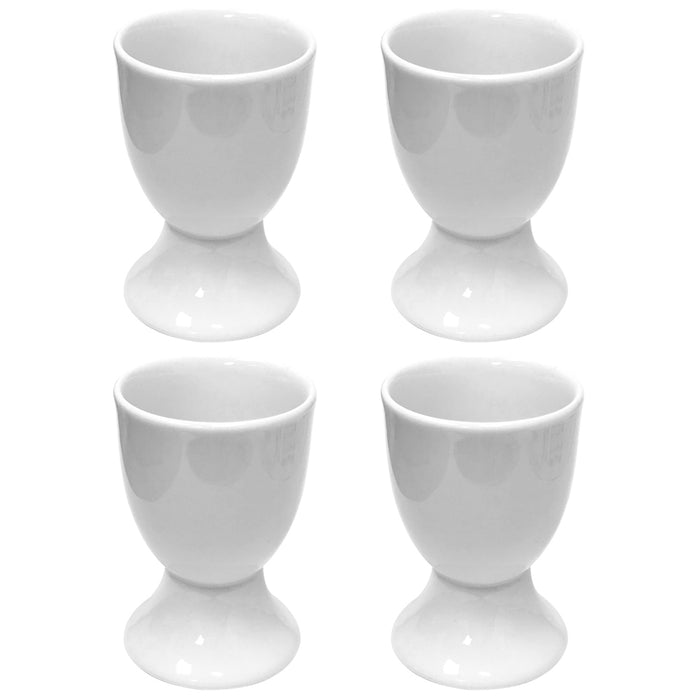 4 Ceramic Egg Cup Holders Classic Soft Boiled Egg Server Breakfast Kitchen Dish