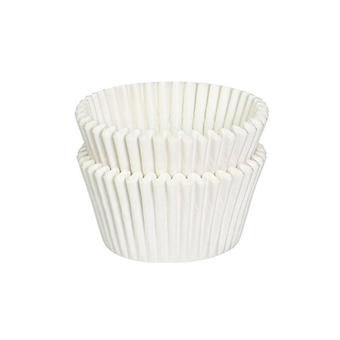 100 White Cupcake Liner Baking Cup Food Grade Standard Muffin Bake Elegant Wrap