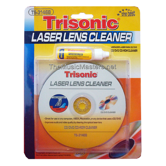 DVD VCD CD CD-ROM Lens Cleaner Kit Player Cleaning Fluid TV Game Wet/Dry Disc