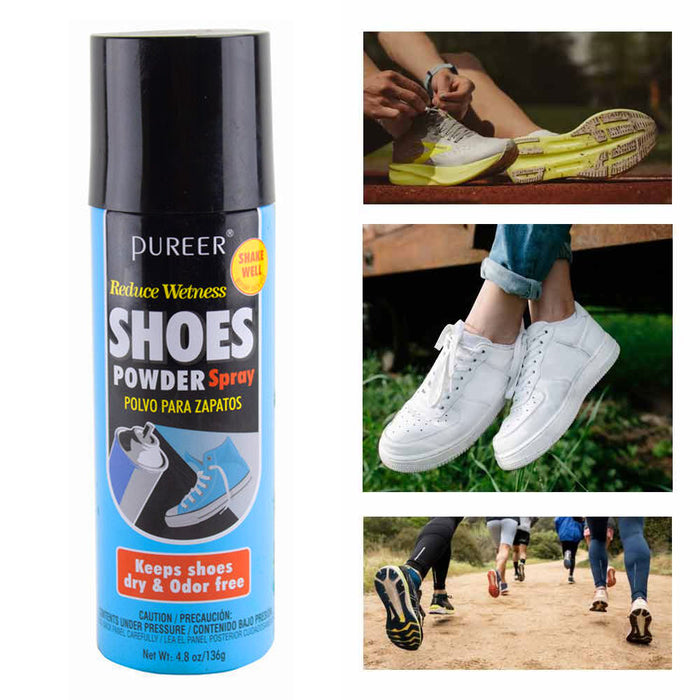1 Shoe Deodorant Powder Spray Odor Eliminator Stay Dry Freshener Sneakers 4.8oz