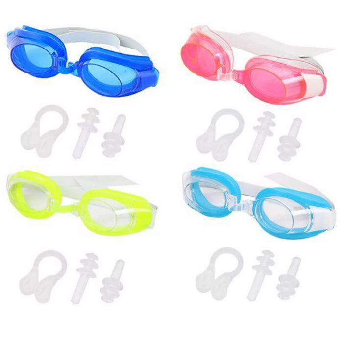 2 Packs Kids Swimming Goggles Swim Glasses Adjustable Straps No Leak Safety Lens
