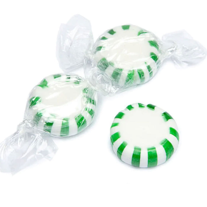 50ct Spearmint Mint Candy Peppermints Hard Candies Natural Individually Wrapped