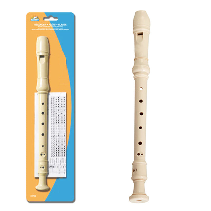 8 Holes Woodnote Ivory Soprano Recorder Flute Baroque Musical Instrument New !