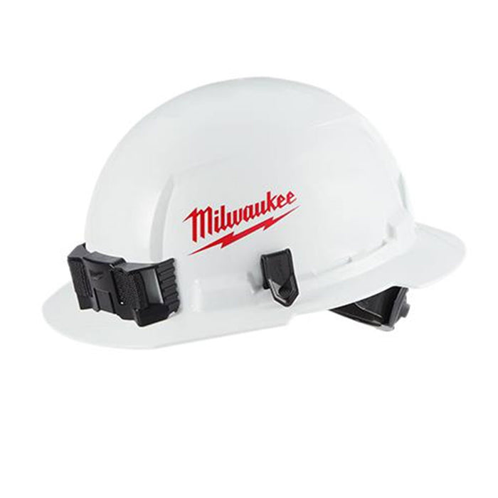 2 Milwaukee Hard Hat Full Brim Safety Bolt Ratcheting Suspension Protective Gear