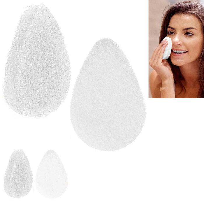 12 Facial Sponge Daily Clean Face Gentle Exfoliating Buff Puff Style Pad Coconut
