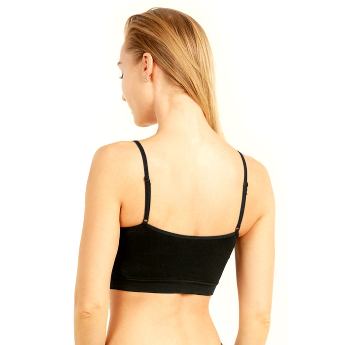 6 X Seamless Lace Bralette Crop Top Bra Cleavage Cover Padded Stretch One Size