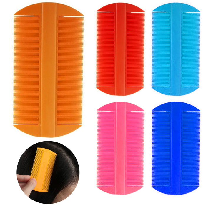 24Pc Bulk Hair Lice Comb Brush Remove Ticks Nit Double Sided Fine Tooth Grooming
