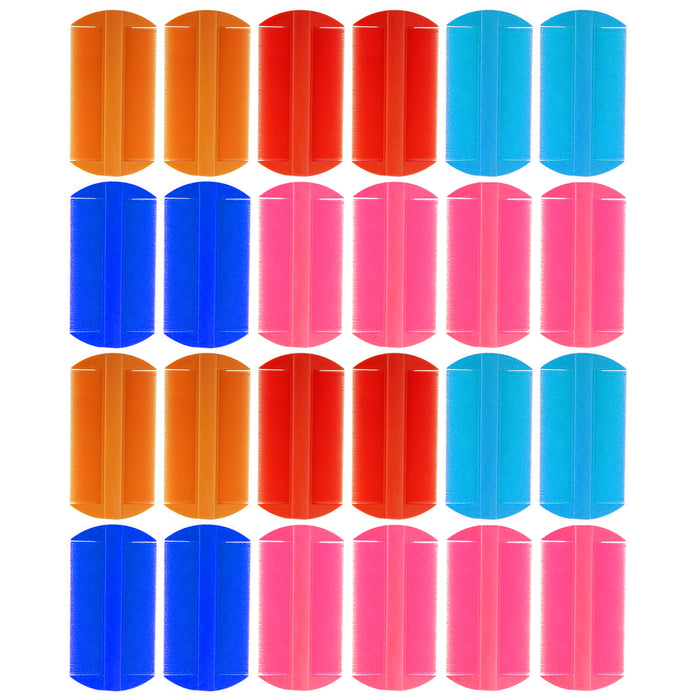 24Pc Bulk Hair Lice Comb Brush Remove Ticks Nit Double Sided Fine Tooth Grooming