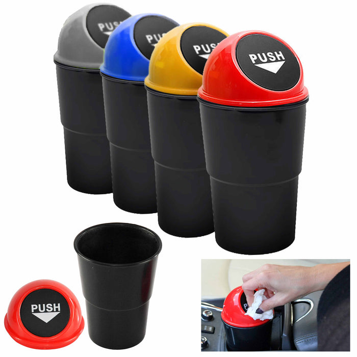 2 Pc Large Portable Auto Car Butt Bucket Cup Ashtray Ash Holder Mini Trash Bin