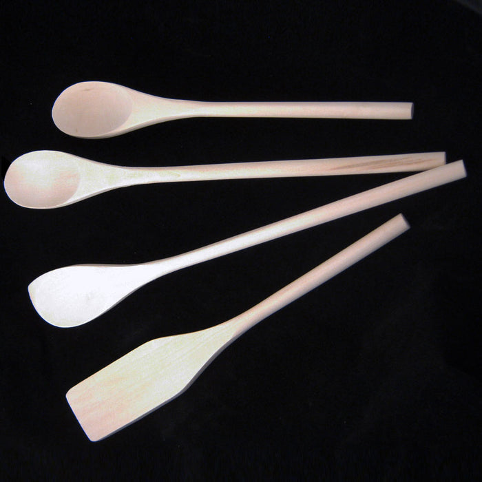 Wooden Spoons Cooking 4-Piece Wood Spatula Spoon Nonstick Kitchen Utensil Set