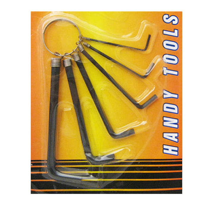 6Pc Hex Key Allen Wrench Set Mechanic Screwdriver Bike L shape Tool 1/16" - 1/4"