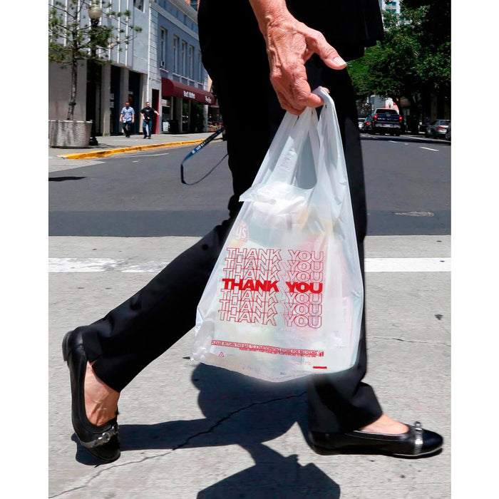 500 T-Shirt Thank You Plastic Grocery Store Shopping Carry Out Bag Recyclable