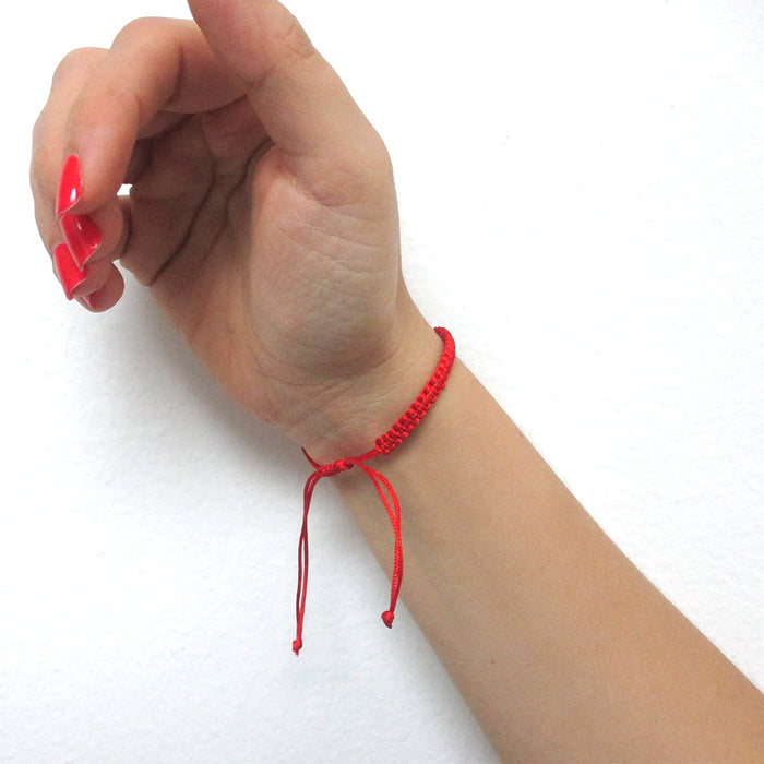 2 Evil Eye Blue Hamsa Nazar Red Macrame Hand Of God Kabbalah Bracelet Lucky Gift