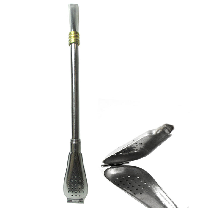 Yerba Mate Bombilla Straw Stainless Steel Removable Filter Drinking Tea M37 NEW