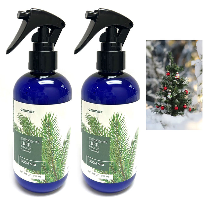 2 Room Mist Christmas Tree Scent Holiday Air Freshener Spray Refresh Fabric 8oz
