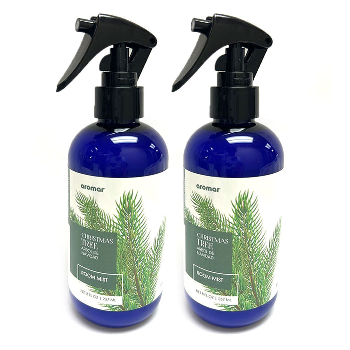 2 Room Mist Christmas Tree Scent Holiday Air Freshener Spray Refresh Fabric 8oz
