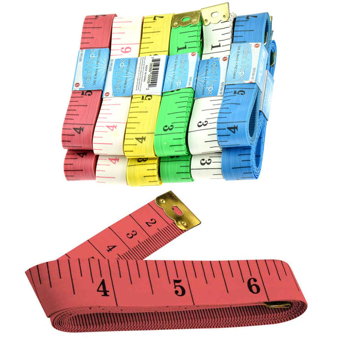 1 New 60" 150cm Soft Fabric Cloth Tape Measure Ruler Dual Sided SAE Metric Diet