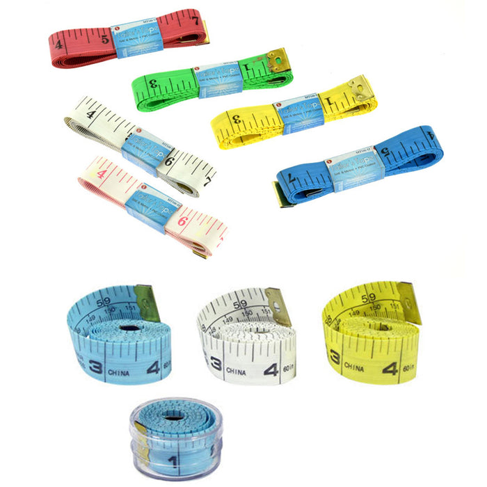 1 New 60" 150cm Soft Fabric Cloth Tape Measure Ruler Dual Sided SAE Metric Diet