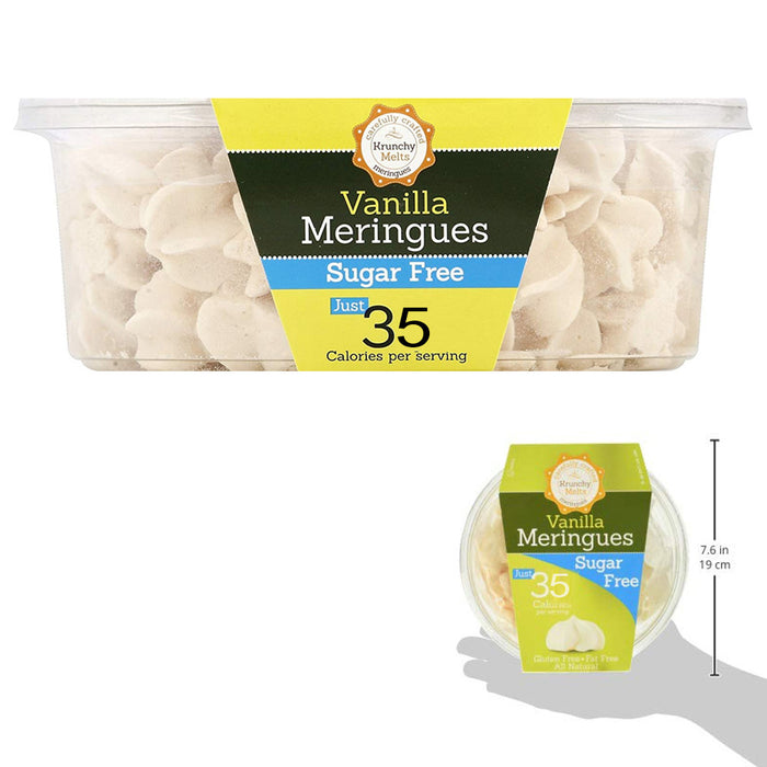 2 Boxes Vanilla Meringues Cookies Gluten Fat and Sugar Free Snacks Kosher Sweets