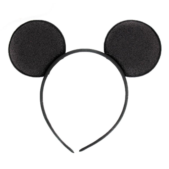 10 Pcs Black Minnie Mouse Ears Headbands Fashion Mickey Costume Party Head Band