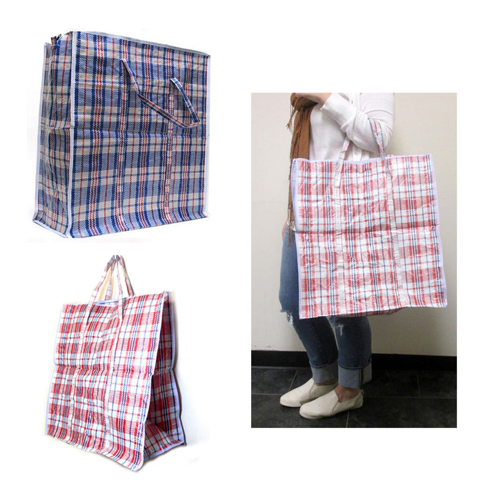 2 Large Tote Storage Bag Shopping Groceries Laundry Organizing 21"x25" Travel