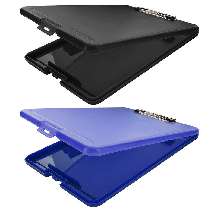 1 Clipboard Storage Case Document Holder Folder Low Profile Clip Letter Paper