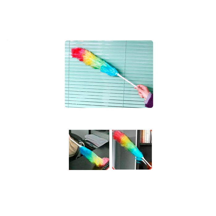1pc Soft Magic Plastic Feather Duster Anti Static Car Home Window Cleaner 28"