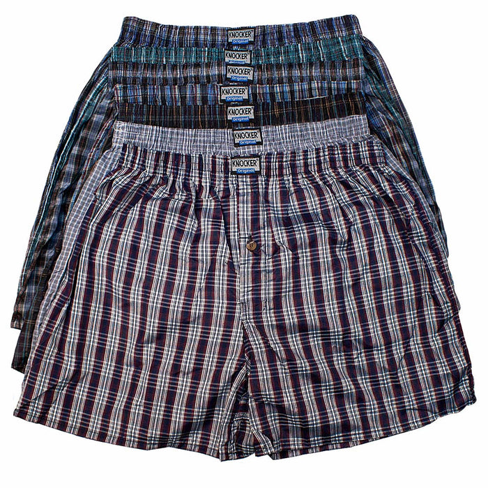 3 Boys Boxer Shorts Multipack Underwear Underpants Waistband Cotton Plaid Large