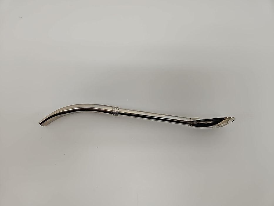 Easy Clean Straw Bombilla Filtered Spoon Stainless Steel w/ Removable Filter M16