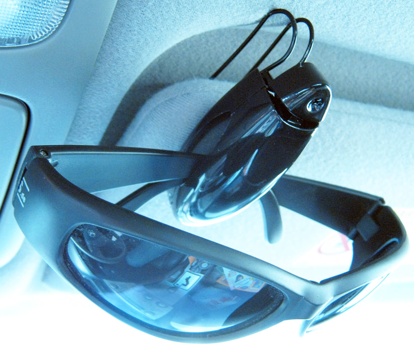 3 Sunglass Visor Clip Sunglasses Eyeglass Holder Car Auto Reading Glasses Black