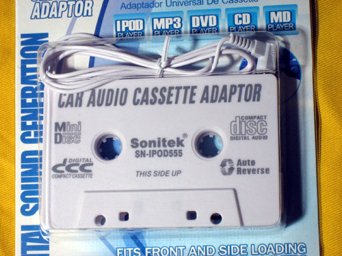 CAR AUDIO CASSETTE TAPE DECK ADAPTER ADAPTOR 4ALL IPOD MP3 CD IPOD IPHONE 3G 4G
