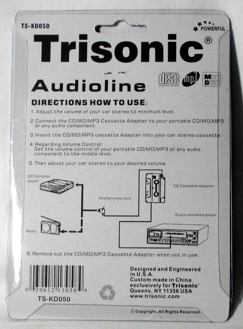 Audio AUX Car Cassette Tape Adapter Converter 3.5MM For iPod MP3