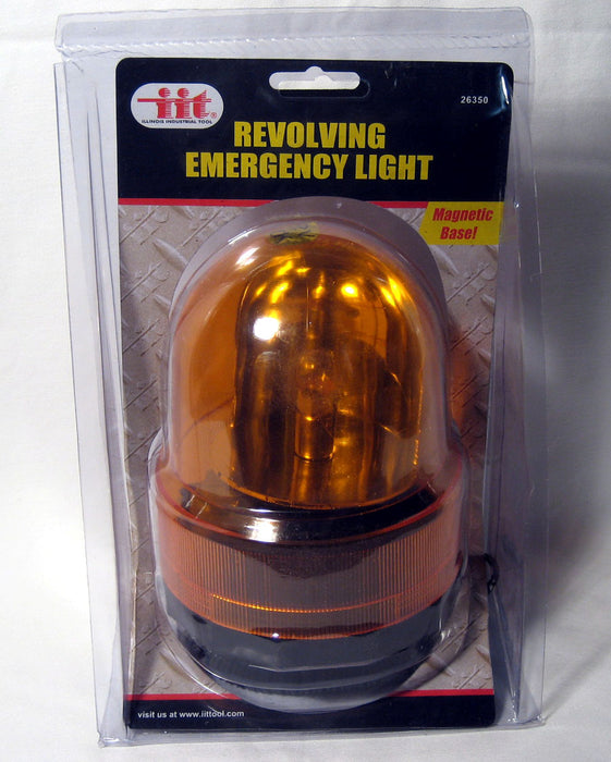 Revolving Emergency Light Strobe Snow Plow Tow Truck Flash Amber Warning New !!