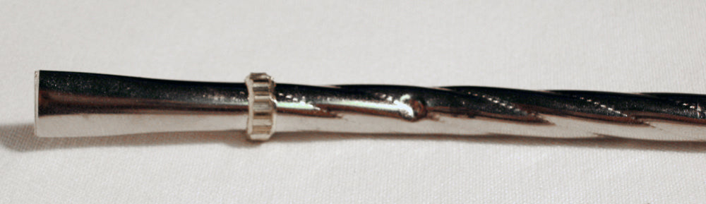 Metal Silver Straw Herbal Tea or Yerba Mate Terere Gourd Drinking New M02 ships from USA