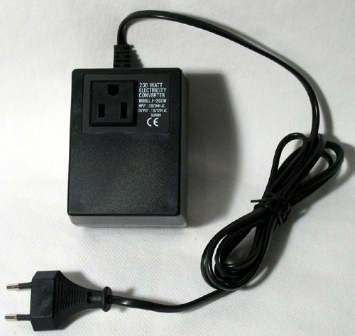 CONVERTER TRANSFORMER 240 TO 110 200W STEP DOWN ADAPTER VOLATAGE WATT POWER  NEW