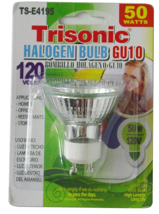 12 pc 50 Watts Halogen Light Bulb Base Lamps GU10 120 Volt Bi Pin Lighting Tools