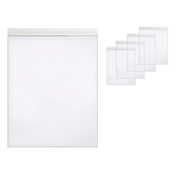 100 Pc Reclosable 2 Mil Clear Bags 8X10 Poly Resealable Plastic Bag Zipper Lock