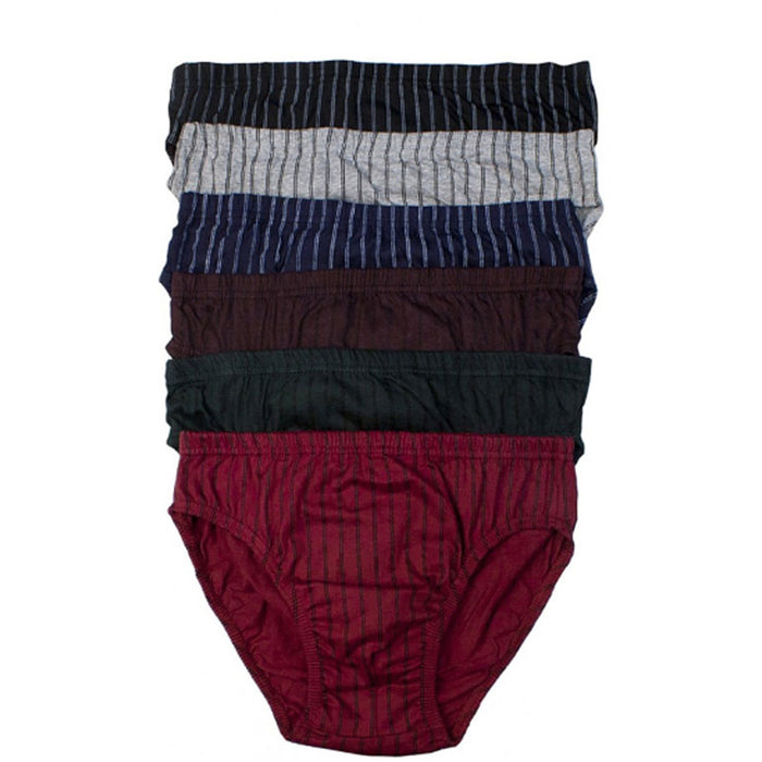 3 Pack Mens Bikinis Briefs Underwear 100% Cotton Lined Knocker Size Small 28-30