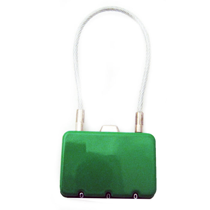 Travel Wire Lock With Combination Code 3 Digit Safety Luggage Bag Security New !
