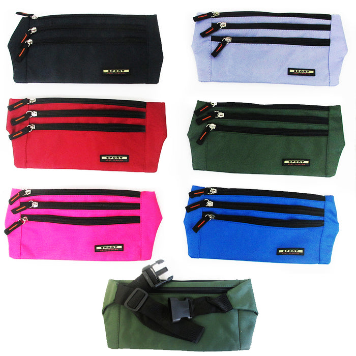 Unisex Running Belt Bum Waist Pouch Fanny Pack Camp Sport Hiking Zip Bag Travel