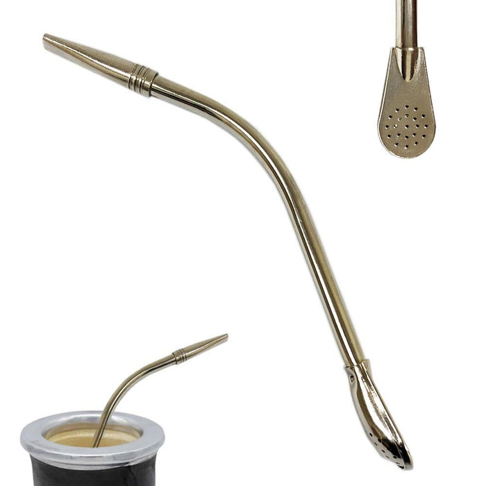 Pico Loro Bombilla Filtered Straw Stainless Steel Yerba Mate Tea Gourd Argentina