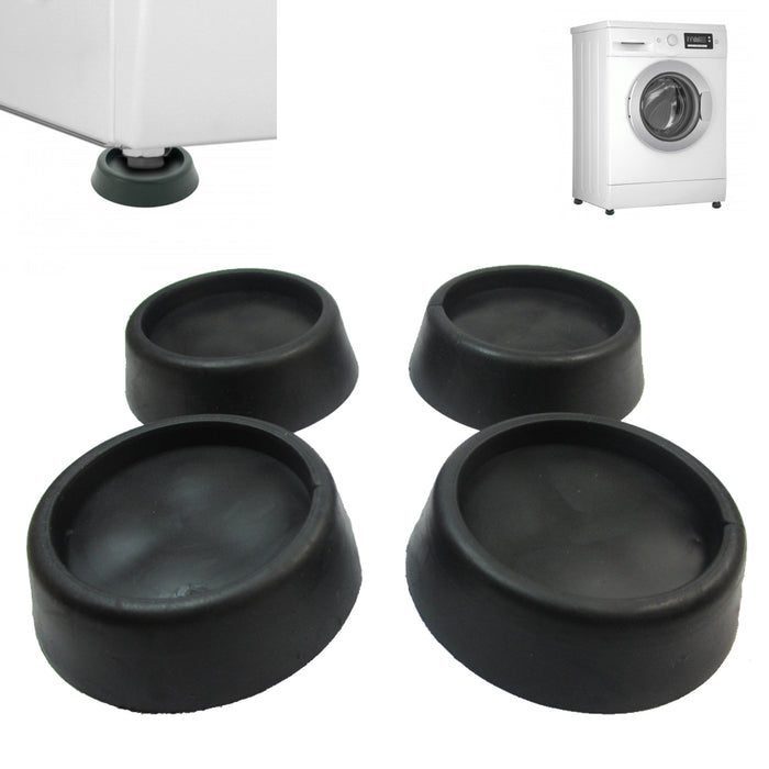 4X Rubber Anti Vibration Pads Washer Dryer Machines Reduce Noise Walking Silent