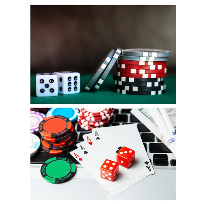 18PC Assorted Colorful Dice White Red Green 6 Sided Board Games Activity Casino