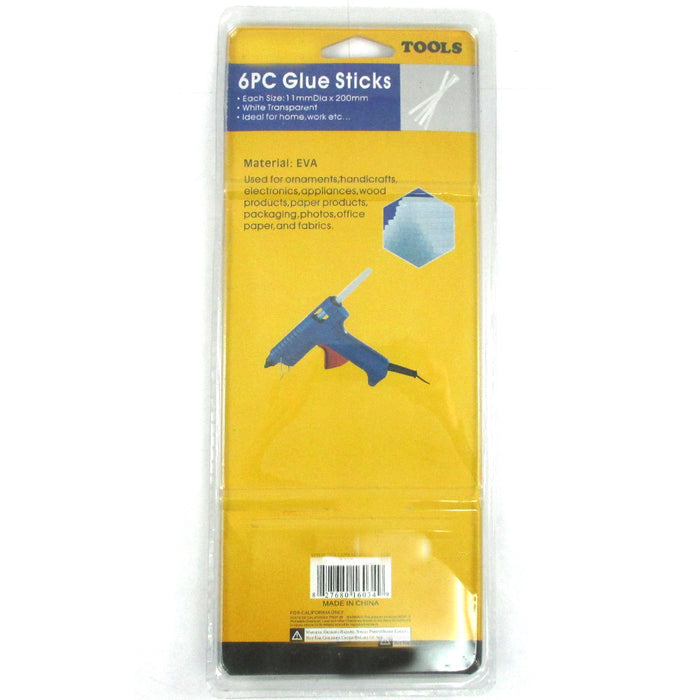 30 PC  Hot Melt Glue Sticks Glue Gun Large 7.75" x 11mm Clear Crafts Floral DIY