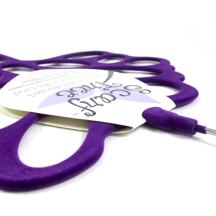 Scarf Hanger Tie Belt Closet Organizer Non Slip Space Saver Compact Holder Hook