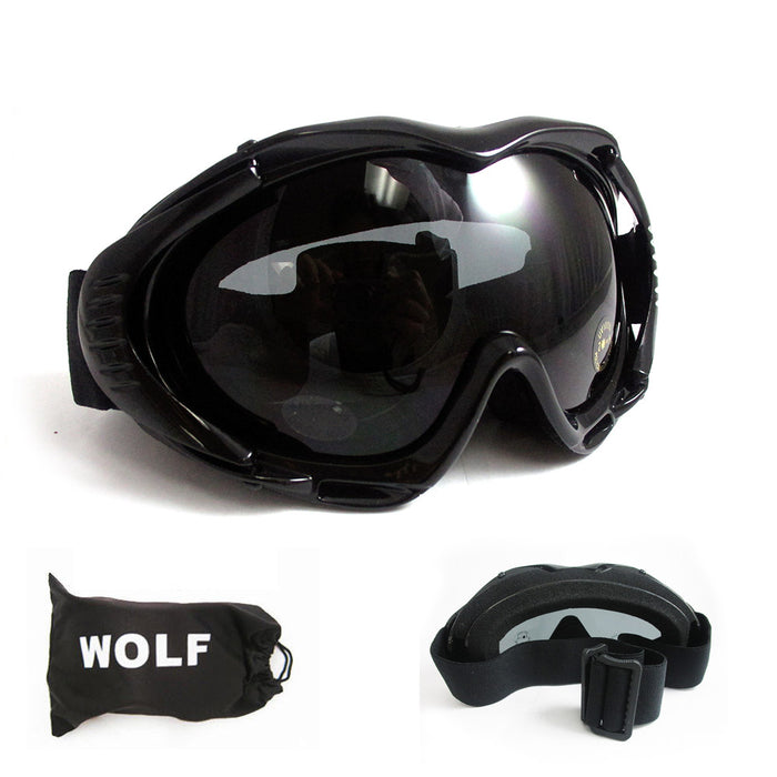 ATB Ski Snow Goggles Snowboard Lens Glasses Skiing Sun Sports Adult Unisex Black
