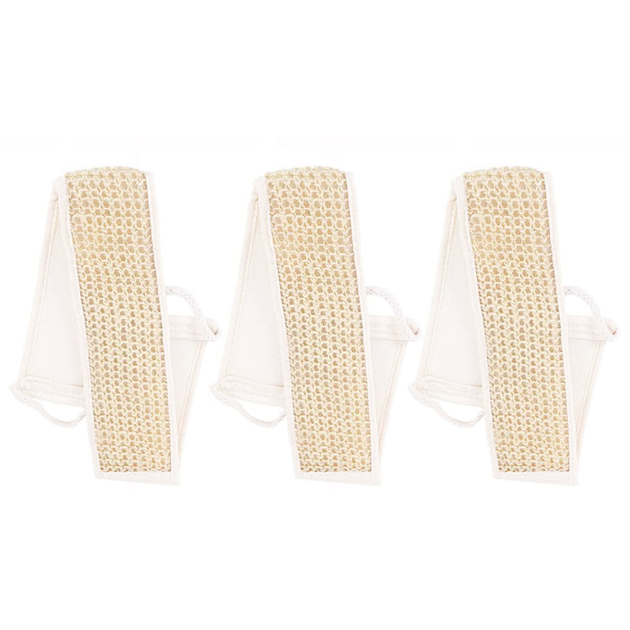 3 Pack Body Exfoliating Loofah Back Scrubber Natural Shower Bath Deep Clean Skin