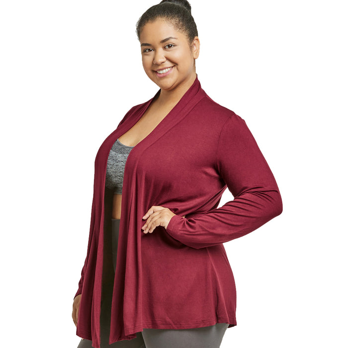 Womens Cardigan Long Sleeve Solid Open Front Sweater USA 2XL Jacket Outwear Tops