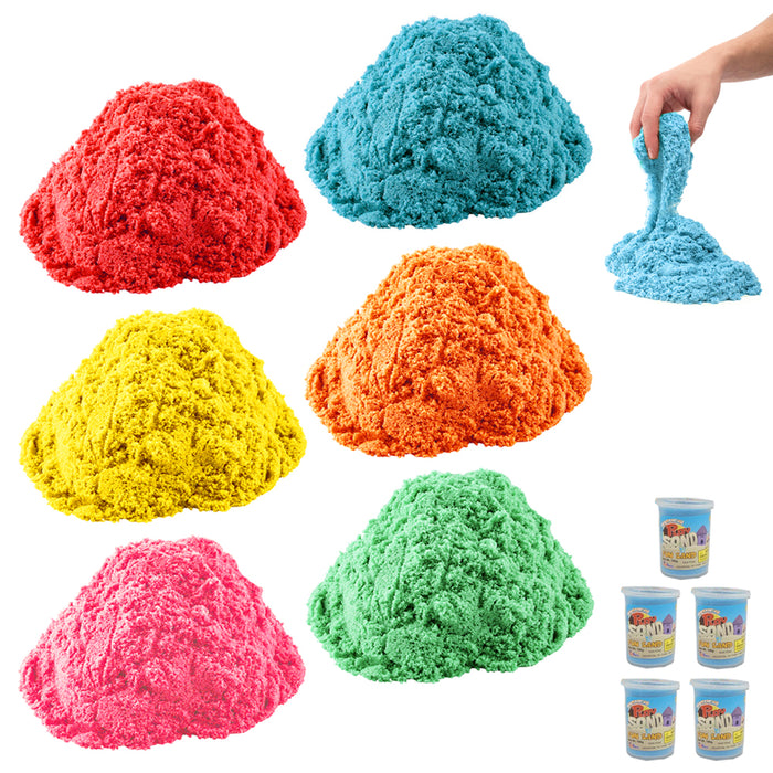 5 Colorful Magic Sand Play 2.2 lb Kid Indoor Play Craft Non Toxic Toy DIY Lot