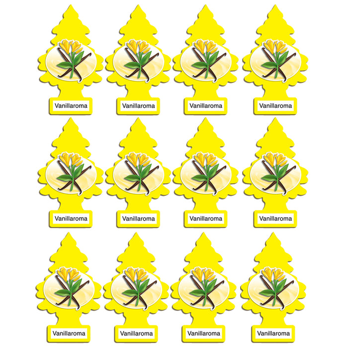 12 Little Trees Car Air Freshener Vanilla Scent Hanging Auto RV Home Office Room